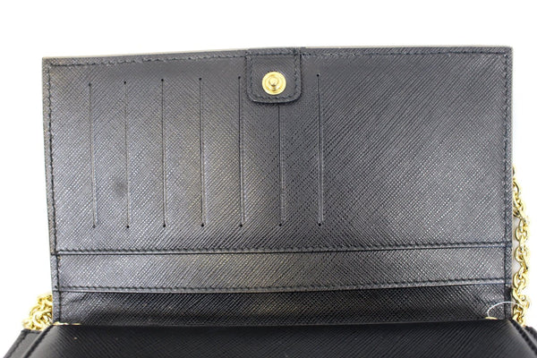 SALVATORE FERRAGAMO Miss Vara Bow Saffiano Leather Wallet Crossbody Bag