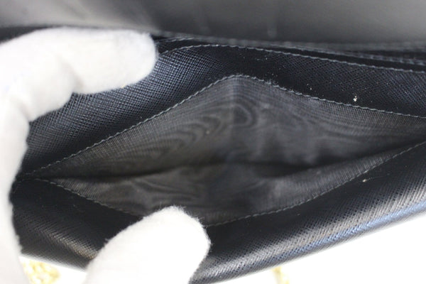 SALVATORE FERRAGAMO Miss Vara Bow Saffiano Leather Wallet Crossbody Bag