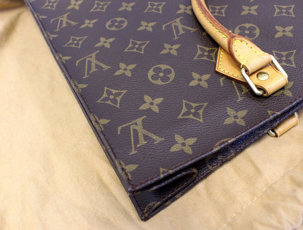 LOUIS VUITTON Monogram Canvas Sac Plat Tote Bag