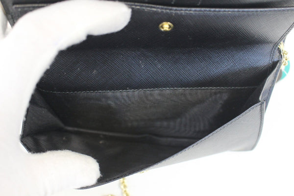 SALVATORE FERRAGAMO Miss Vara Bow Saffiano Leather Wallet Crossbody Bag