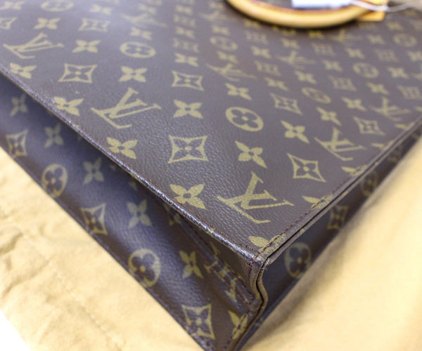 LOUIS VUITTON Monogram Canvas Sac Plat Tote Bag