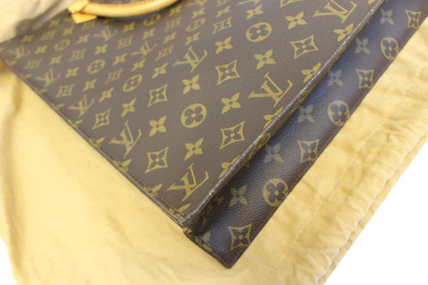 LOUIS VUITTON Monogram Canvas Sac Plat Tote Bag
