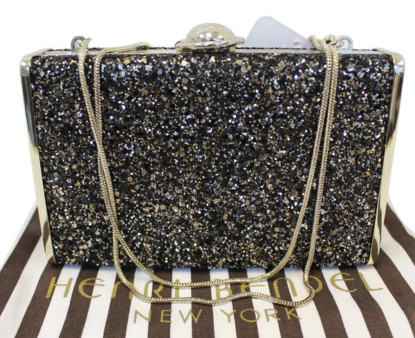 HENRI BENDEL Fliplock Party Box Clutch Crossbody Bag