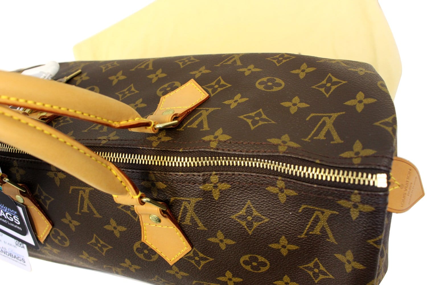 Louis Vuitton Speedy bag 40 Brown Cloth ref.557701 - Joli Closet