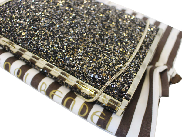 HENRI BENDEL Fliplock Party Box Clutch Crossbody Bag