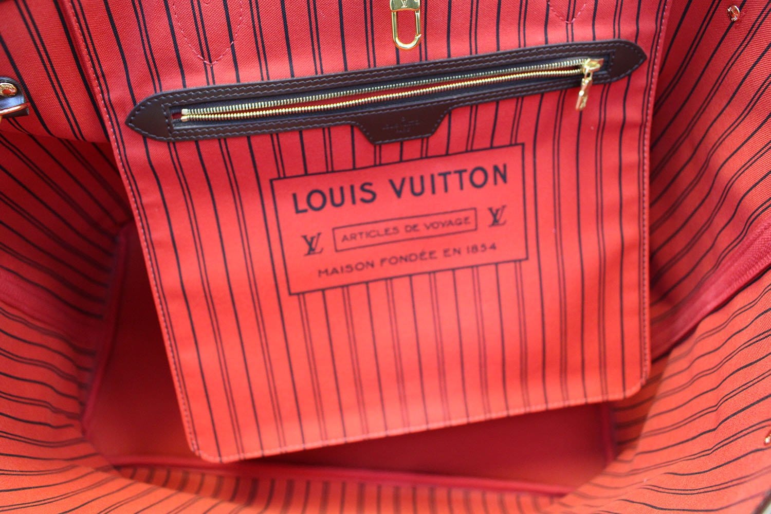 Louis Vuitton Large Damier Ebene Neverfull GM Tote Bag 2LZ1109 –  Bagriculture