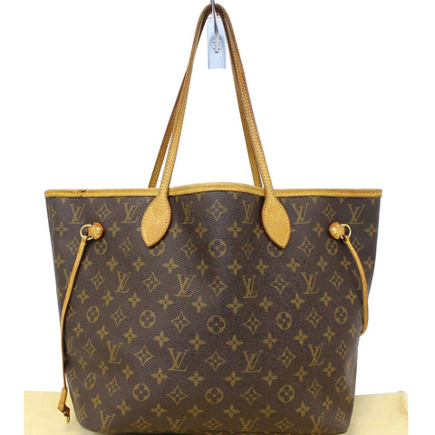 LOUIS VUITTON Monogram Canvas Neverfull MM Brown Tote Bag