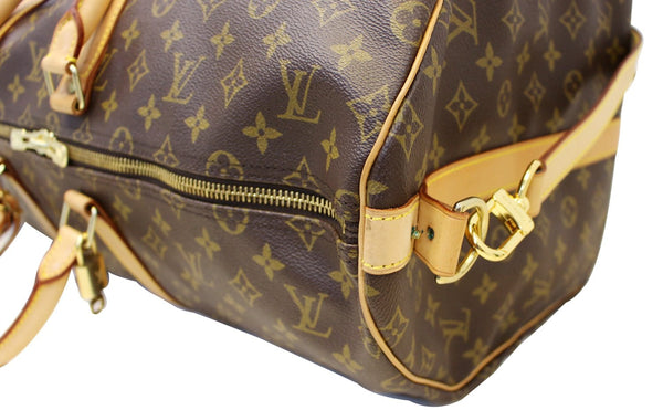 LOUIS VUITTON Monogram Canvas Keepall Bandouliere 55 Travel Bag