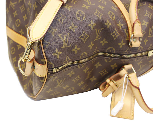 LOUIS VUITTON Monogram Canvas Keepall Bandouliere 55 Travel Bag