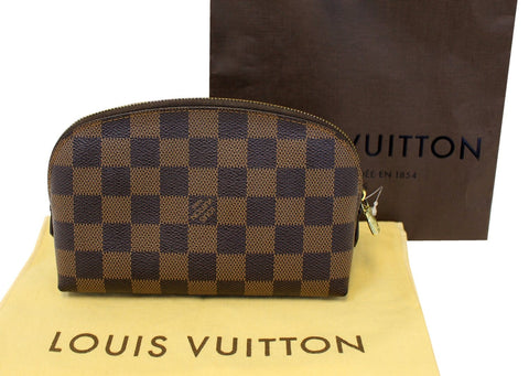 LOUIS VUITTON Damier Ebene Pochette Cosmetic Pouch