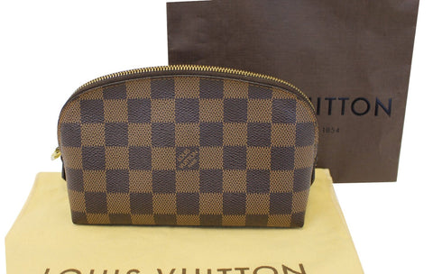 LOUIS VUITTON Damier Ebene Pochette Cosmetic Pouch