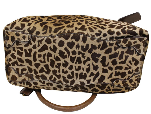 PARADA Leopard Printed Calf Hair Shoulder Bag
