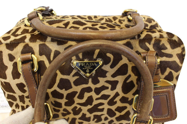 PARADA Leopard Printed Calf Hair Shoulder Bag