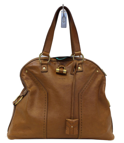 Yves Saint Laurent Muse Brown Leather Satchel Bag
