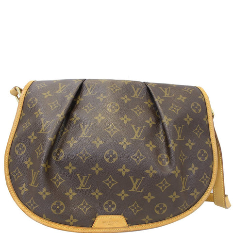 LOUIS VUITTON Monogram Canvas Menilmontant MM Crossbody Bag