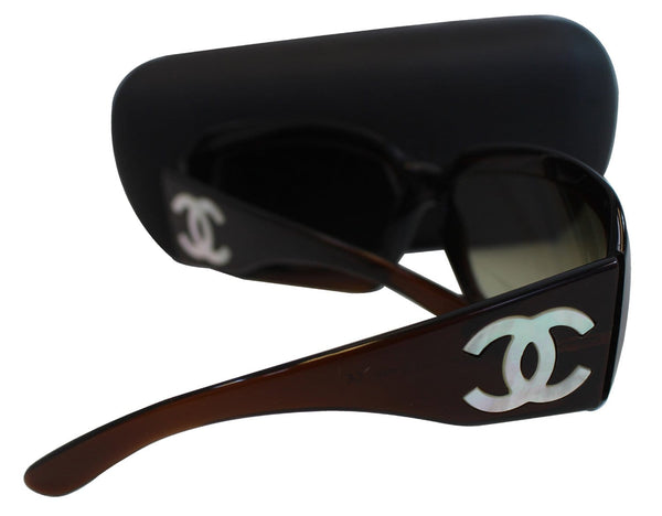 Chanel Sunglasses  - CHANEL Pearl Sunglasses 5076 CC Logo  logo