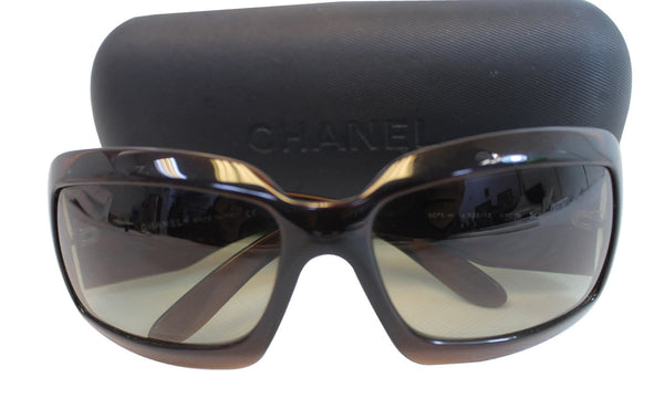 Chanel Sunglasses For Women - CHANEL Pearl Sunglasses 5076 CC Logo brown