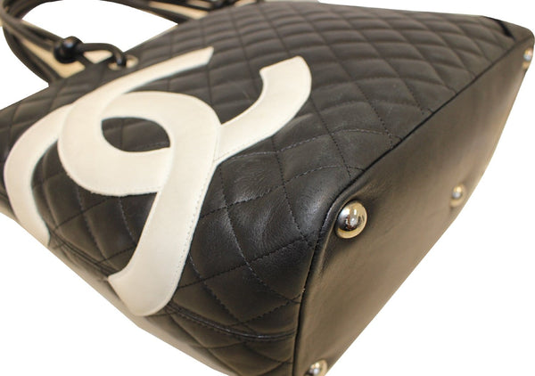 Chanel Black Quilted Calfskin Large Ligne Cambon Tote