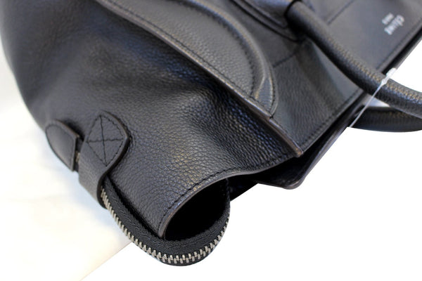CELINE Tote Bag - CELINE Phantom Bag, Mini luggage - black leather
