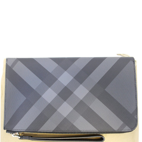 BURBERRY London Check Ziparound Wallet