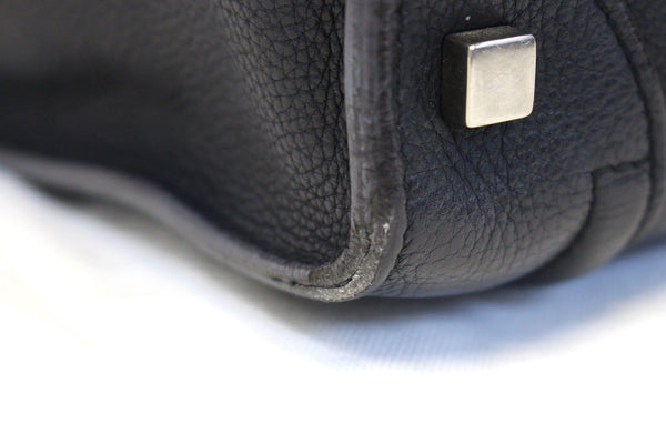 Celine Black Leather Mini Luggage Tote - Edge