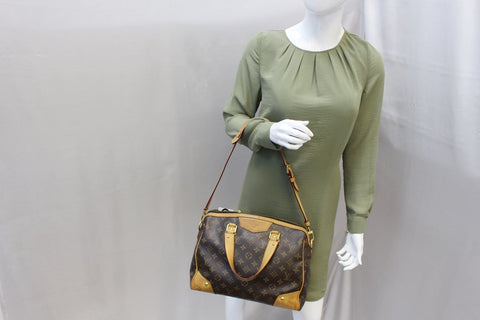 LOUIS VUITTON Monogram Canvas Retiro PM Satchel Bag
