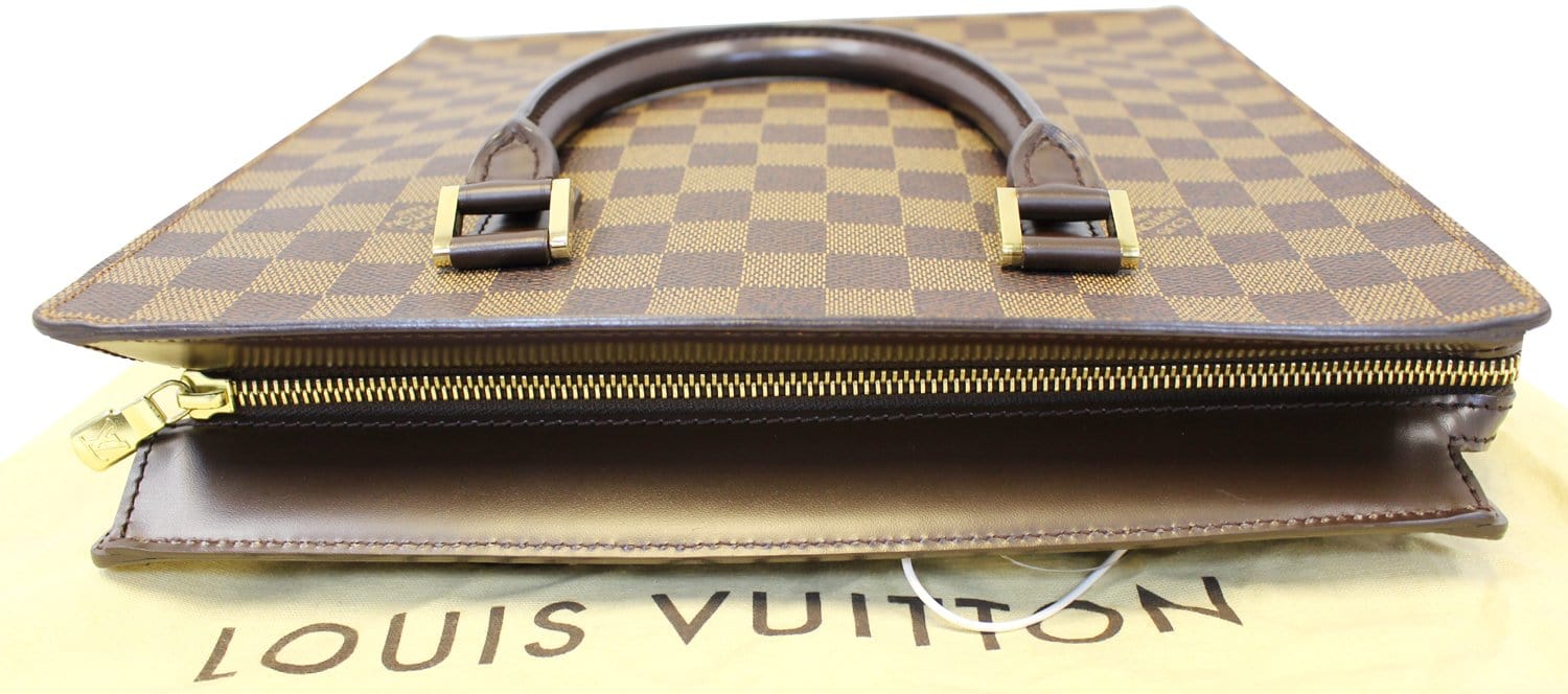 LOUIS VUITTON Damier Ebene Venice Sac Plat Handbag