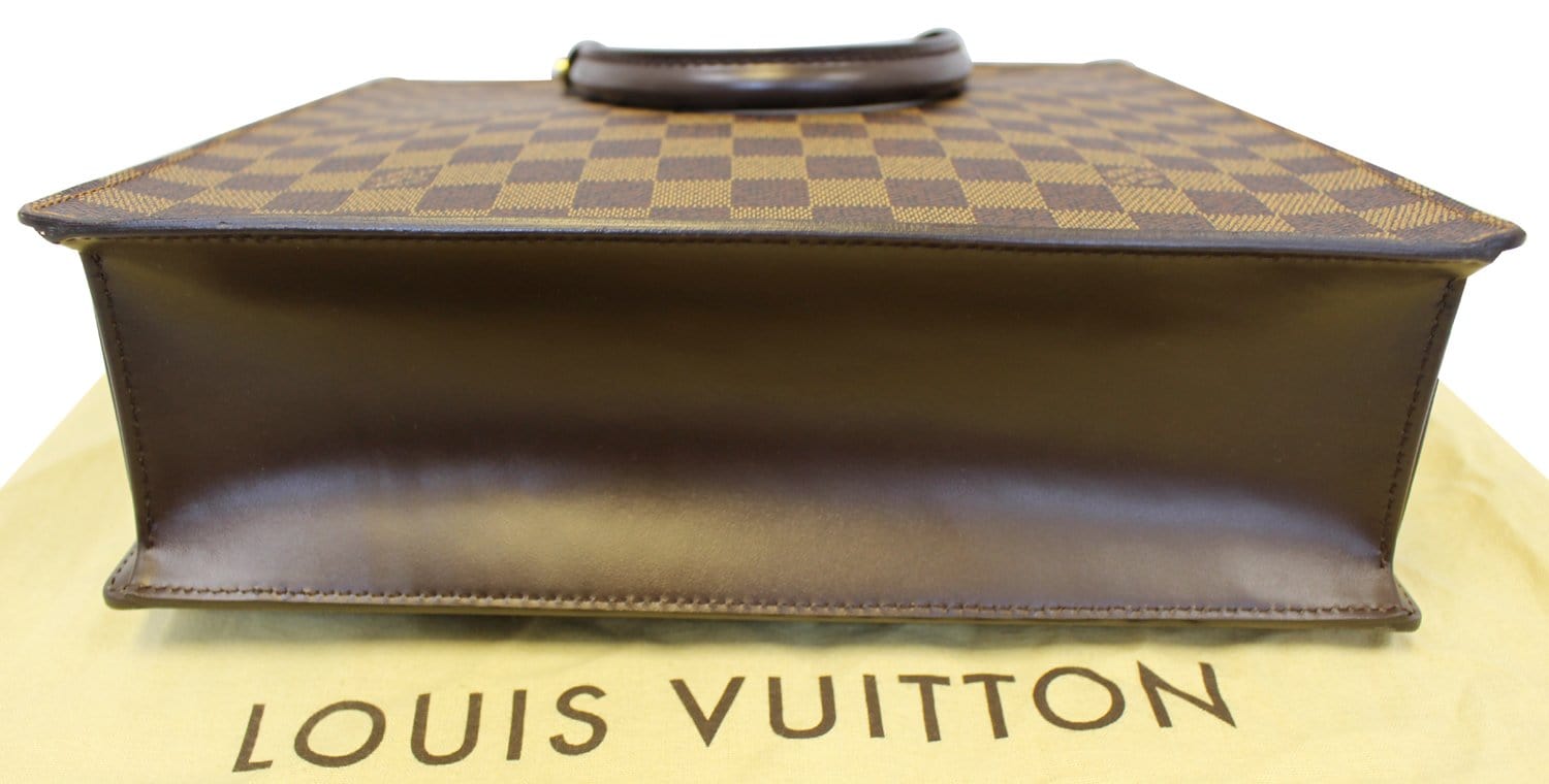 Louis Vuitton Brown Damier Ebene Venice Sac Plat GM Bag Cloth ref