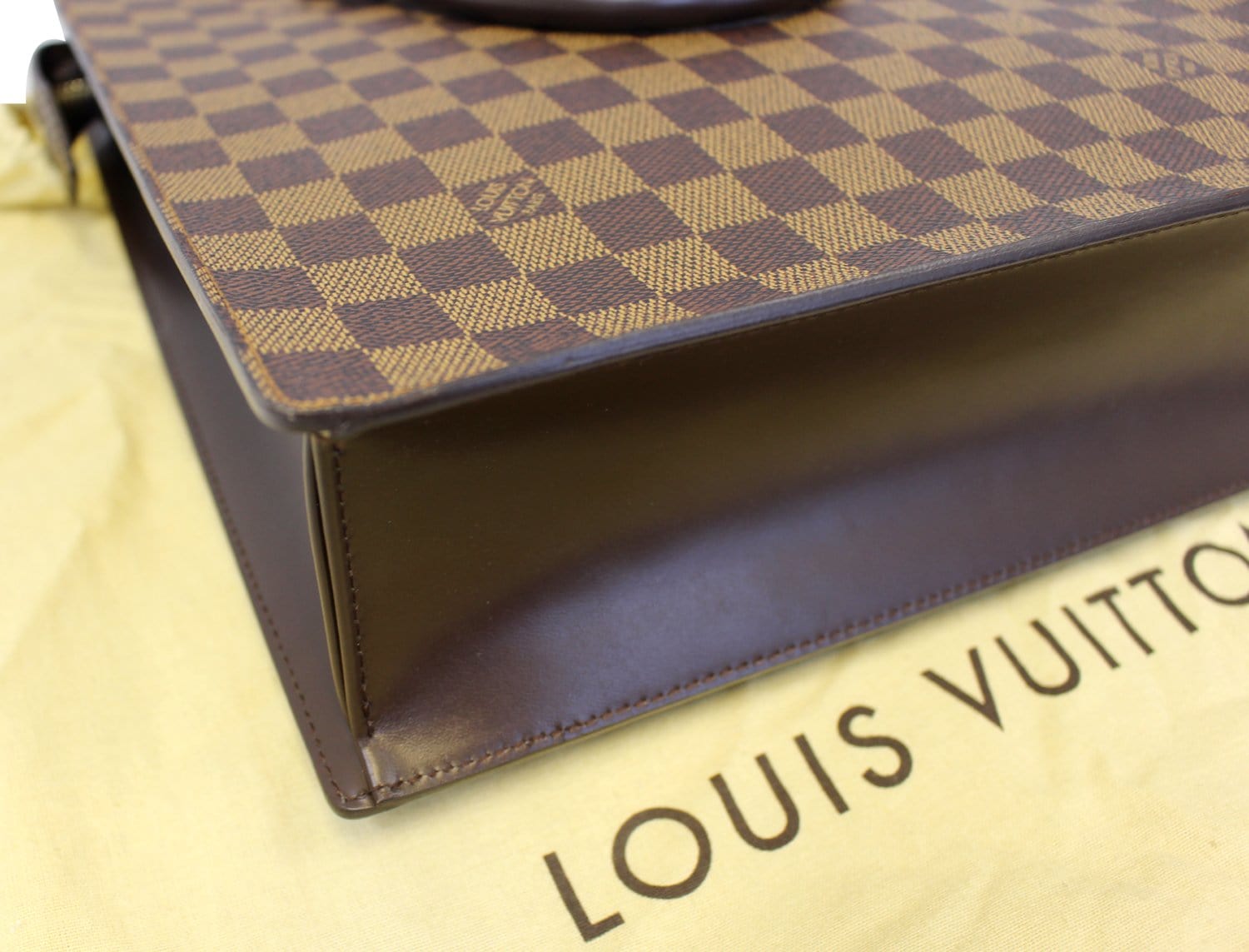 Louis Vuitton N51140 Damier Ebene Canvas Venice Sac Plat PM Document/  Laptop Tote Bag (MI0977) - The Attic Place