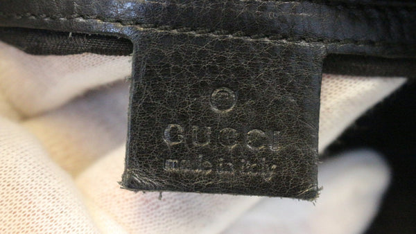 GUCCI Black Leather Lady Satchel Bag