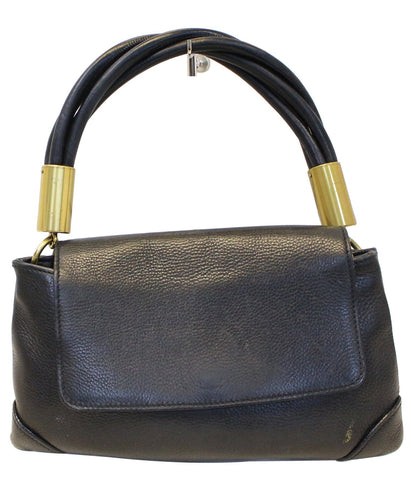GUCCI Black Leather Lady Satchel Bag