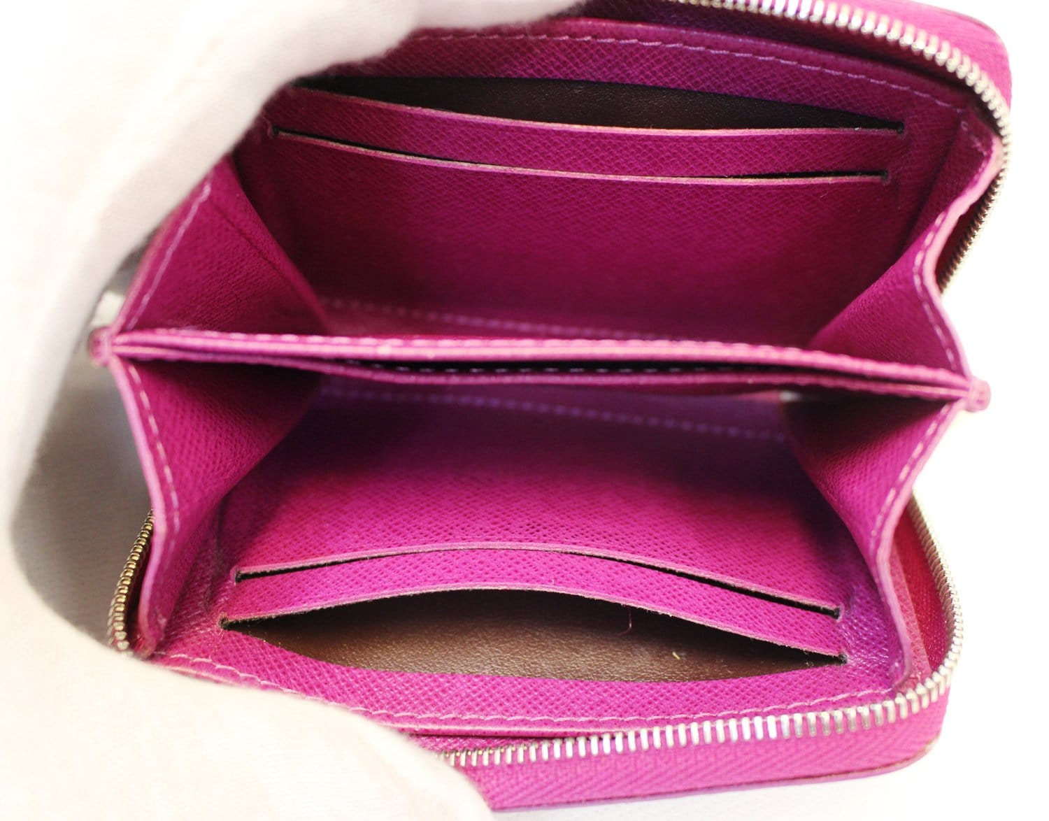 Louis Vuitton Zippy Coin Purse Lilas Purple in Grained Cowhide