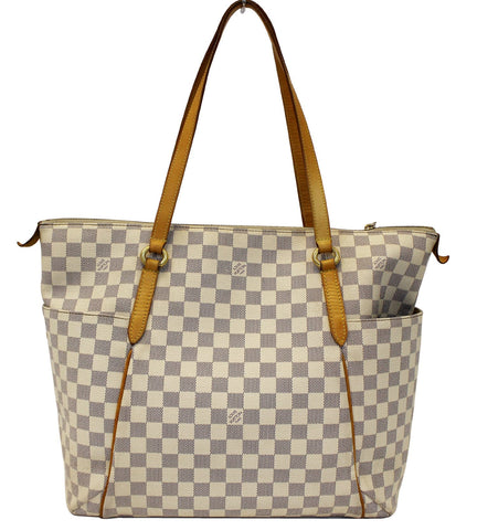 LOUIS VUITTON Damier Azur Totally GM Tote Shoulder Bag