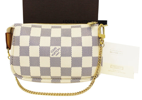 LOUIS VUITTON Damier Azur Mini Accessories Pochette Bag