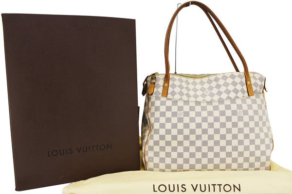 LOUIS VUITTON Damier Azur Figheri GM Shoulder Bag