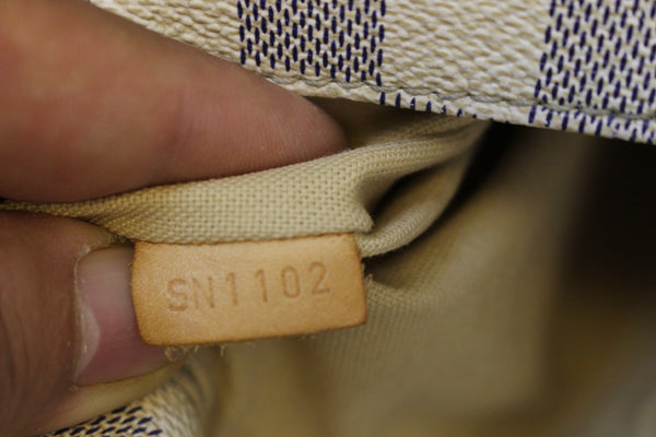 LOUIS VUITTON Damier Azur Figheri GM Shoulder Bag