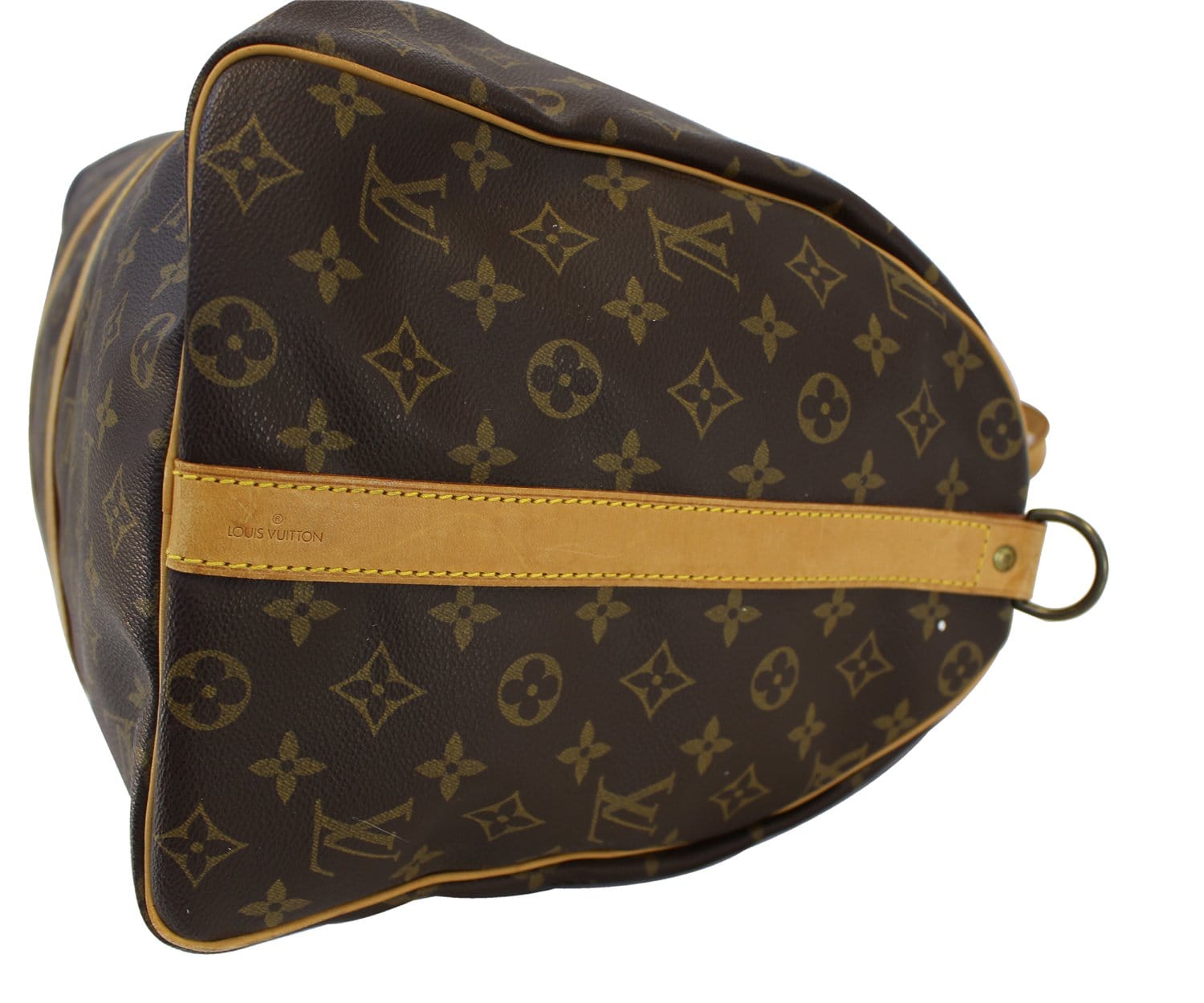 Louis Vuitton Keepall Triangle Bandouliere Bag Monogram Tuffetage Canvas 50  Brown 13540530