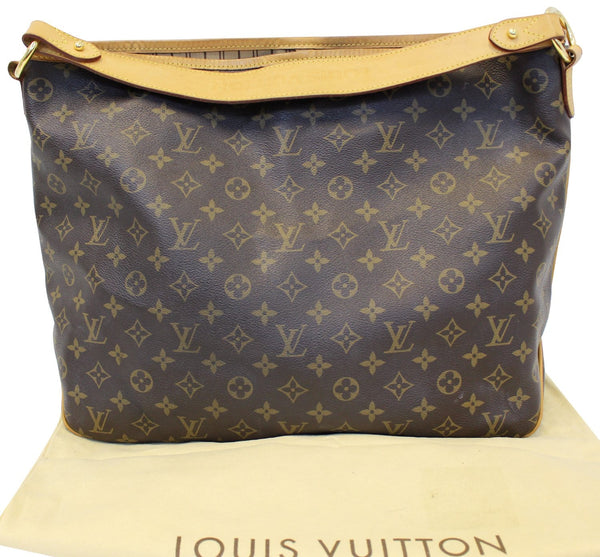 Louis Vuitton Delightful MM Monogram Tote Shoulder Bag - leather