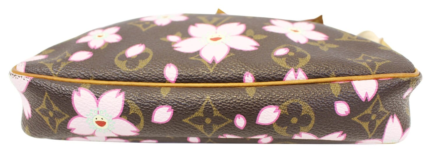 Louis Vuitton Monogram Cherry Blossom Pochette Accessoires Shoulder Bag in Pink