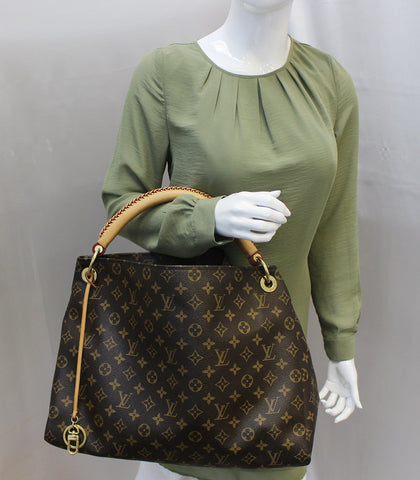 LOUIS VUITTON Artsy MM Monogram Canvas Tote Handbag