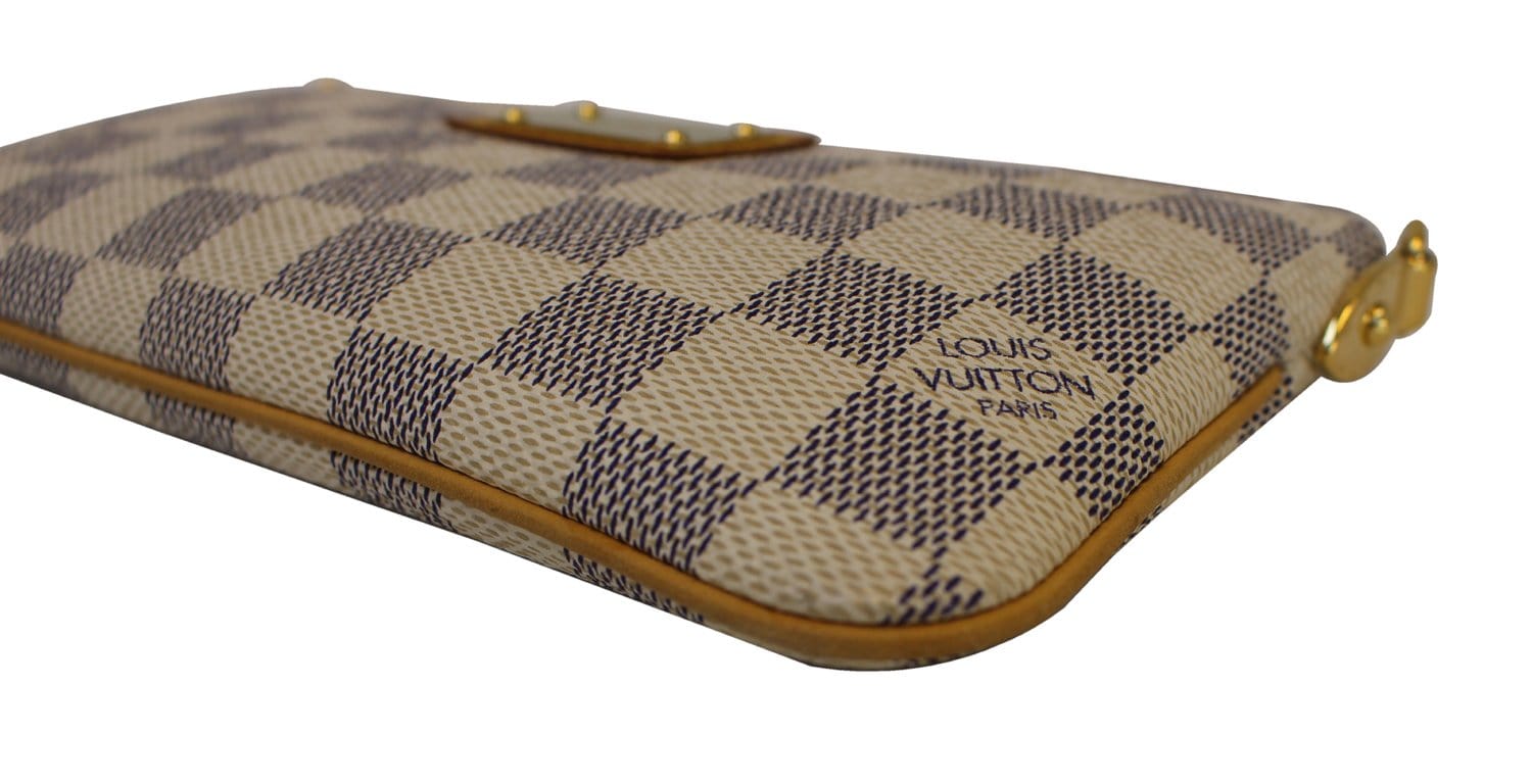 Louis Vuitton Damier Azur Pochette Milla MM Bag - Yoogi's Closet