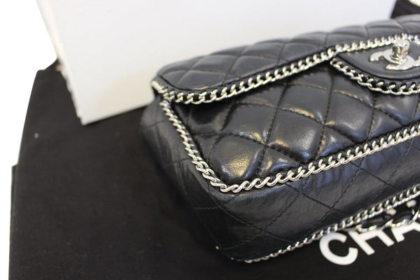 CHANEL Classic Flap Chain Trim Shoulder Bag