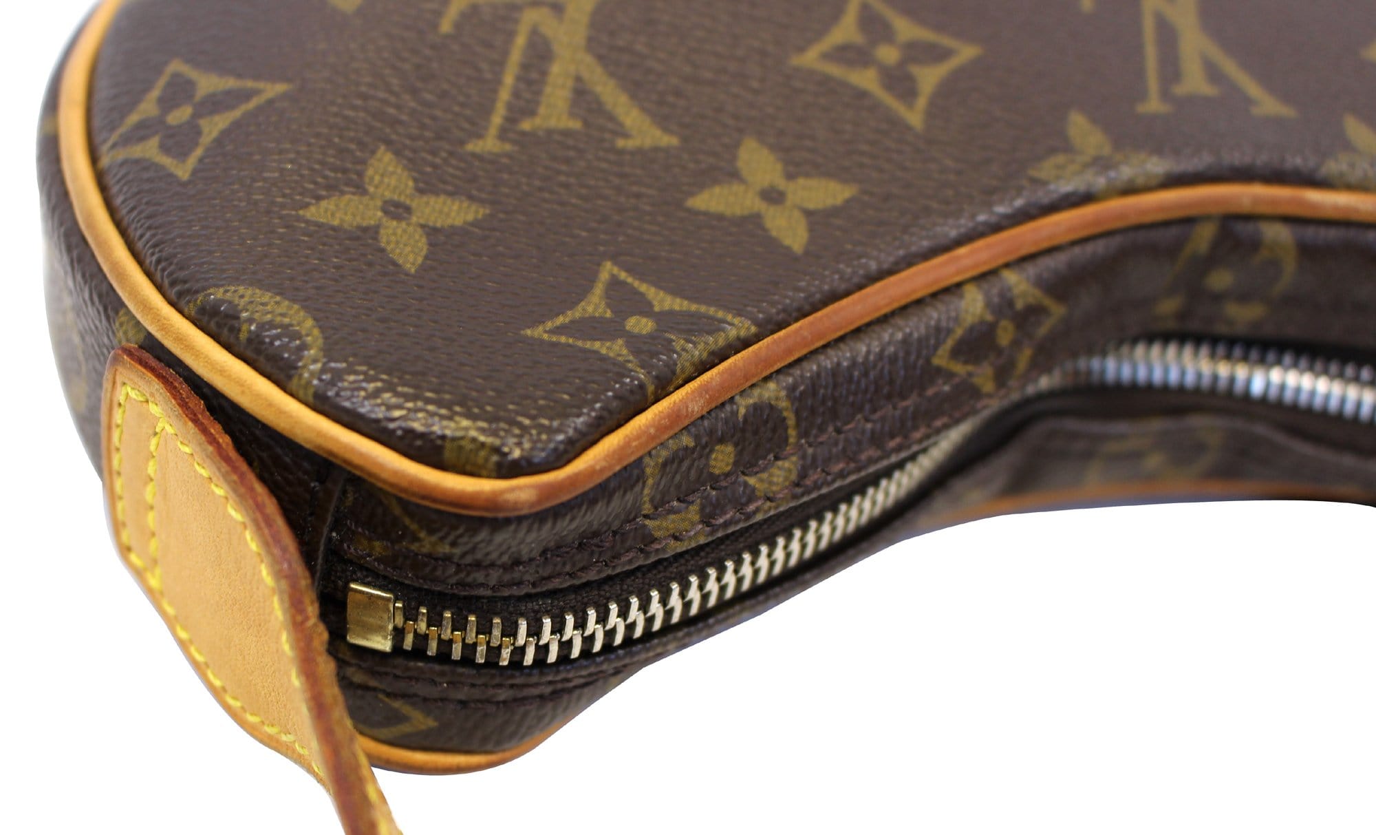 Louis Vuitton Brown Monogram Croissant MM Leather Cloth ref