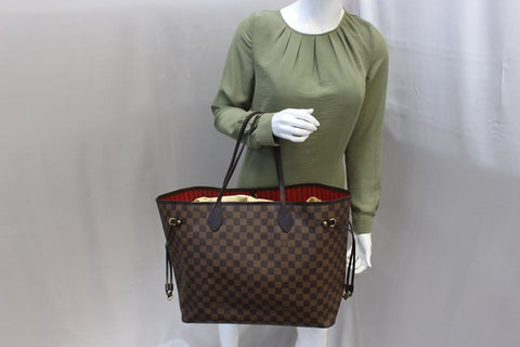 LOUIS VUITTON Damier Ebene Neverfull GM Tote Bag