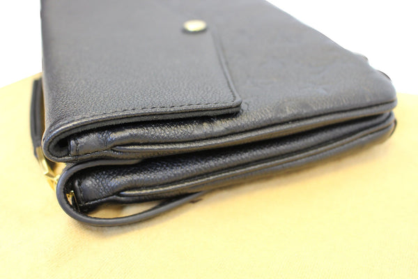 LOUIS VUITTON Black Monogram Empreinte Leather Twice Crossbody Bag 