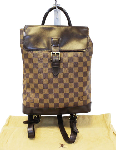 LOUIS VUITTON Damier Ebene SOHO Backpack Bag