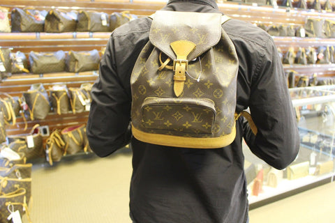 LOUIS VUITTON Monogram Canvas Montsouris MM Backpack Bag