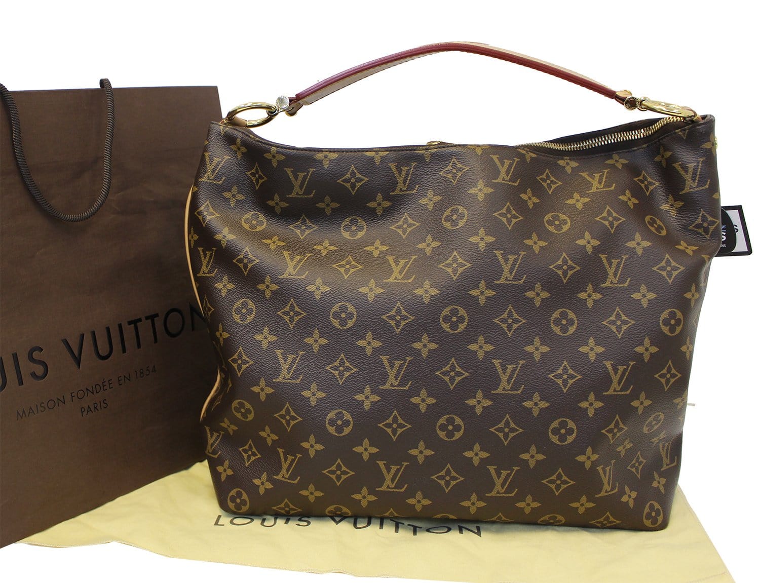Louis Vuitton Sully MM Monogram LV, Luxury, Bags & Wallets on