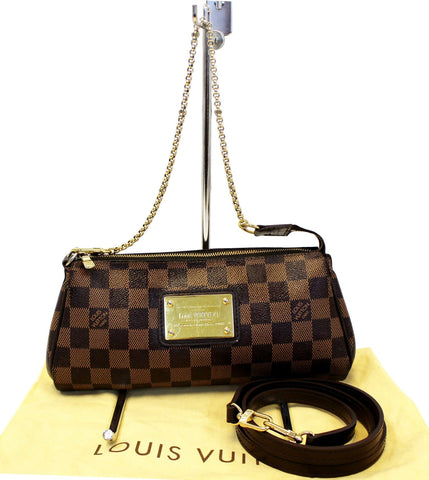 LOUIS VUITTON Damier Ebene Eva Accessories Pouch Crossbody Bag