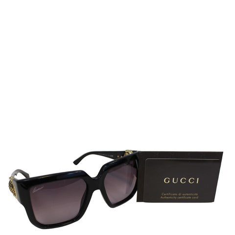 GUCCI Square Frame Horsebit Sunglasses 3713